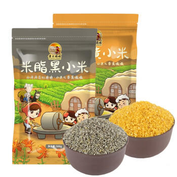 黄土妈妈黄小米500g*3+黑小米500g*2米脂油小米陕北小米五谷杂粮粥 黑小米 /粮油调味 /杂粮 /谷米类 商品图5