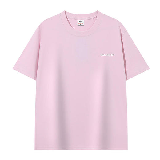 IGUANA 凉感系列 索罗娜 Sorona棉质凉感字母LOGO 凉感抑菌 吸湿排汗 速干透气 纯色多色可选 情侣款 男女同款夏季宽松正肩版型 亲肤透气百搭短袖T恤IGA18230 商品图11