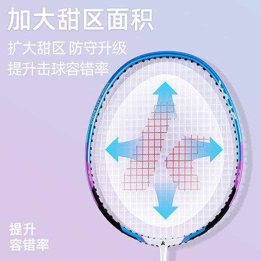 川崎 碳铝羽毛球拍（穿线对拍）KD-200 商品图3