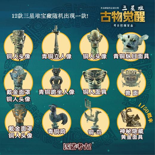 【趣玩考古挖掘盲盒】好运三星堆考古挖掘盲盒博物馆文创国家宝藏男女孩玩具小礼物 商品图3