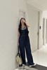 LNNNS 深蓝色收腰吊带背带裤 18367 商品缩略图3