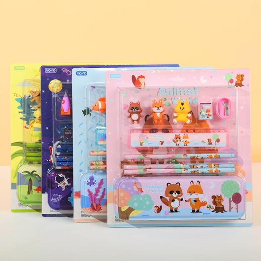 【六一儿童节好物！小朋友都喜欢的文具套装】礼物小学生学习用品各种图案可选卡通文具套装。ry 商品图1