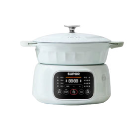 SUPOR苏泊尔珐琅电炖锅DG30YC861    煲汤锅辅食蒸煮 3L