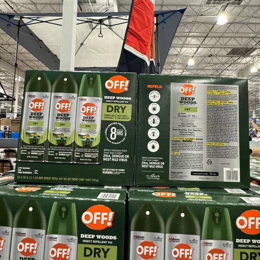 到手价219元 Off 防蚊液Off防蚊液 驱虫水家庭装驱蚊喷雾（170g*2+113g*1） 美国代购，无中文标签，介意慎拍 商品图7