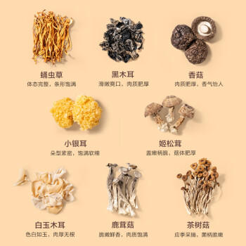 1号会员店山珍献礼菌菇礼盒435g 木耳香菇姬松茸干货 中秋企业团购 礼盒 /粮油调味 /南北干货 /组合干货 商品图4