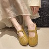 【清仓！25.9任选2对！四季鞋柜必备✨】法式优雅玛丽珍半拖鞋💕百搭又舒适，小珠点缀尽显精致感！新款法式玛丽珍褶皱女单鞋休闲百搭风侧边小珠子无后跟半拖鞋 商品缩略图1