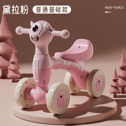 【奶酷滑行❗四轮滑行车】开启宝宝的运动天赋，135°限位转向 安全防侧翻，甄选PP材质更安心，无脚踏溜溜车滑步车婴儿学步四轮宝宝滑行车六一礼物QQ 商品图6