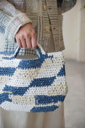 MAKU textiles｜手工钩针迷你托特包(NICO/ECRU)