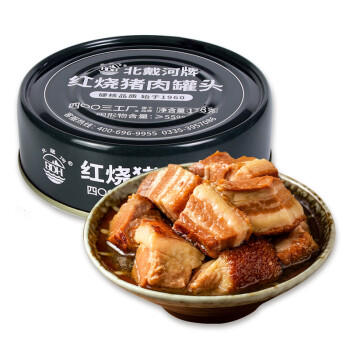 北戴河（BDH）红烧猪肉罐头178g即食熟食户外速食露营野餐下饭菜代餐中华老字号 /粮油调味 /方便食品 /速食预制主食 商品图1