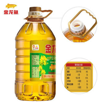 金龙鱼 食用油低芥酸 非转基因压榨菜籽油5L（包装随机） /粮油调味 /食用油 /菜籽油 商品图2