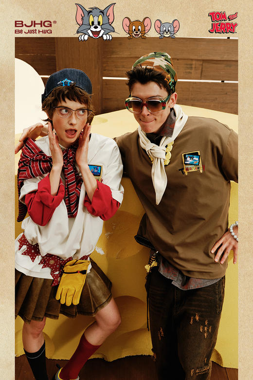 【猫和老鼠联名】 BJHG不计后果美式短袖t恤男款夏季凉感速干半袖 商品图5