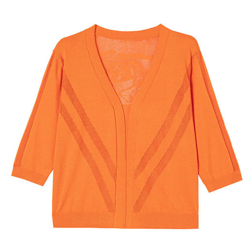 CC-LL-1643夏季七分袖搭配吊带裙子小披肩女士2025年新款冰丝防晒外套开衫 商品图4