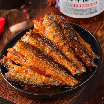 窑塘村 湖南特产小鱼干熏鱼火焙鱼罐装即食下酒下饭菜香辣手撕鱼280g /粮油调味 /调味品 /榨菜/酱腌菜 商品图2