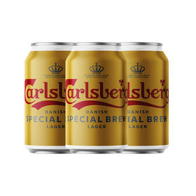 【随心配】金牌嘉士伯特酿啤酒330ml*3罐