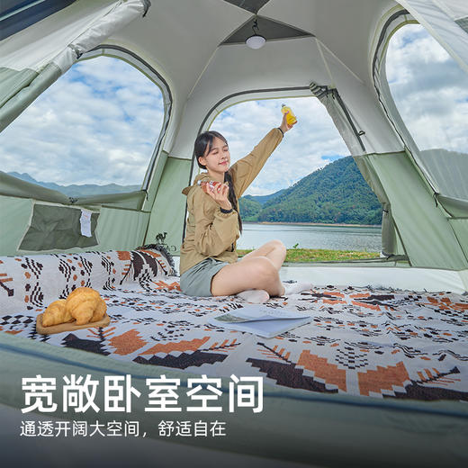 骆驼户外自动速开黑胶帐篷便携式可折叠野营过夜公园野餐冬天室内 133CANA158 商品图1