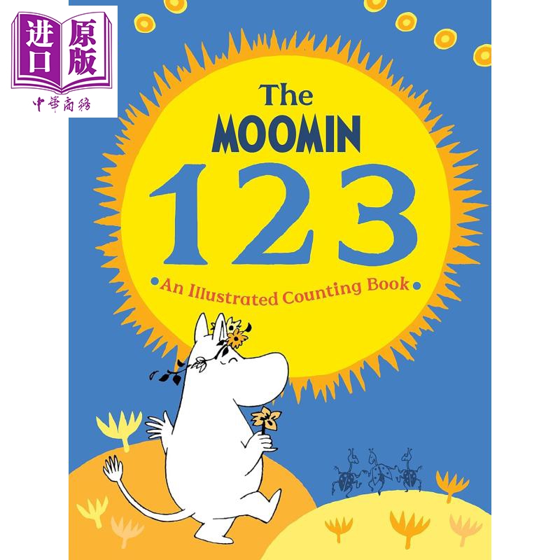 【中商原版】姆明123 插图数字书 The Moomin 123 英文原版 儿童计数数数书 亲子早教认知绘本 幼儿图画书 进口童书 精装