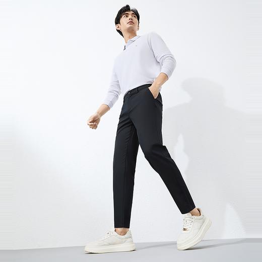【含莱赛尔】柒牌男装休闲裤男士春季新款商务百搭直筒小脚九分裤 商品图3