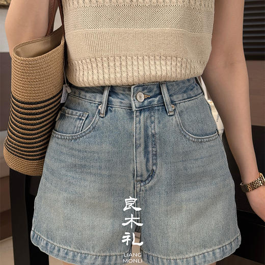 【部分现货】良木礼牛仔短裤（67592） 商品图0