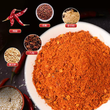 农纪元云南蘸水辣椒面100g辣椒调料【麻辣1+1】烧烤撒料蘸料火锅干碟 /粮油调味 /调味品 /基础香辛料 商品图2