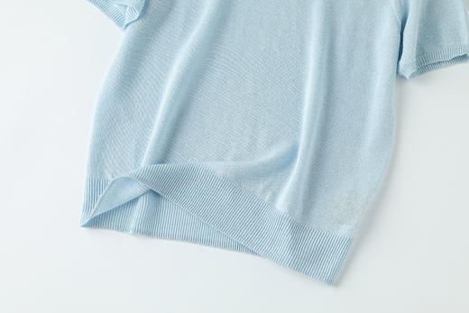 【无缝一体和纸纱圆领T恤】甄选和纸混纺纱线，质地轻盈，透气清爽JZ2531-CC 商品图10