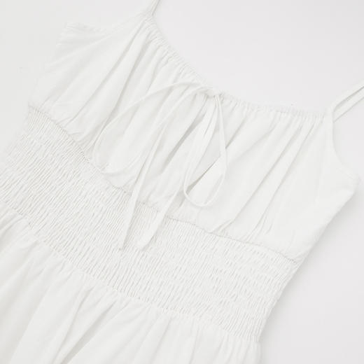 【初恋白月】花边裙摆吊带裙女夏季弹力收腰度假风连衣裙V0850334 商品图5