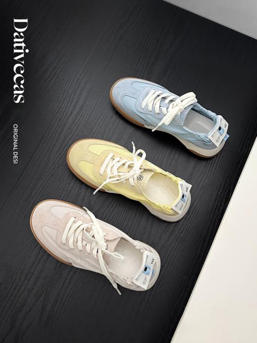 【云朵感~芭蕾德训鞋】 透气超高颜值‼️厚底增高，舒适性第一名！各种风格都百搭，裙子裤子随便穿，要潮有潮‼ 增高显脚小，很好搭衣服❗️❗ 商品图0