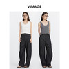 VIMAGE纬漫纪松弛遮肉百搭宽松空气裤显瘦阔腿休闲裤2025夏季新款V2305934 商品缩略图1