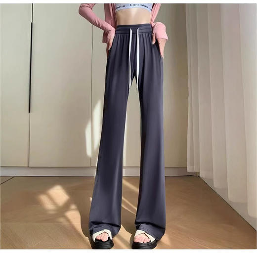 版型好绝‼️2025新款lulu风夏季冰丝凉凉裤冰感百搭喇叭裤瑜伽休闲显瘦防晒速干裤 商品图0