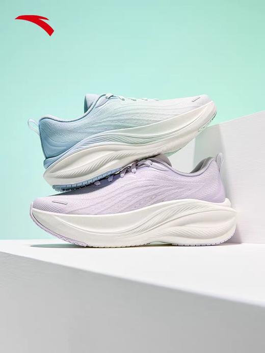 安踏叶子 丨厚底增高跑步鞋女夏季新款减震运动跳绳鞋子122525535 商品图7