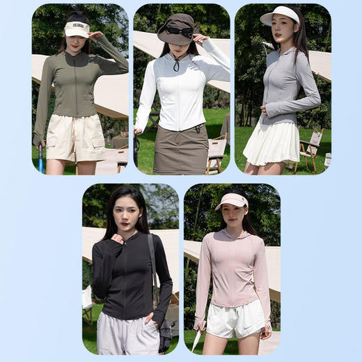 MIVECION修身瑜伽运动防晒衣 | 高倍弹力 柔软亲肤 UPF50+ 防紫外线 轻薄凉爽 商品图5