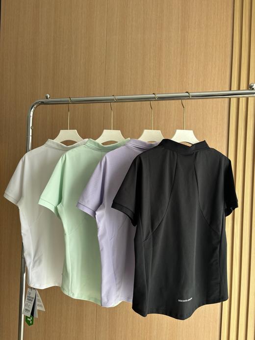 点此购买 迪桑特夏季女士四色半拉链短袖polo衫 HGN 317605 商品图1