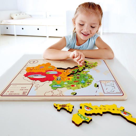 hape中国地图拼图-企业内购 商品图2