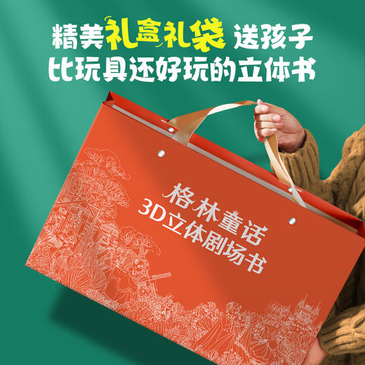 【3-8岁】【青葫芦】【礼盒装】格林童话/安徒生童话/一千零一夜/西游记/神话故事/经典故事/古代寓言/成语故事/伊索寓言3D立体剧场书 商品图6