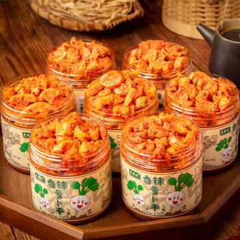 爱蜀味【四川产地】高山香脆香辣萝卜干230gX2罐 下饭菜  源头直发包邮 /粮油调味 /调味品 /榨菜/酱腌菜 商品图1