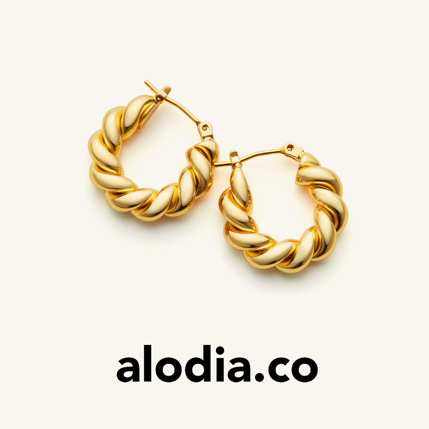 【E24012-g】alodia.co 王子璇同款缠绕耳钉戒指 925银针日常通勤百搭镂空柔美线条RJ136