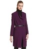 A1124603804   玛丝菲尔Marisfrolg  暗紫色优雅魅力双口袋长袖长款外套 商品缩略图2