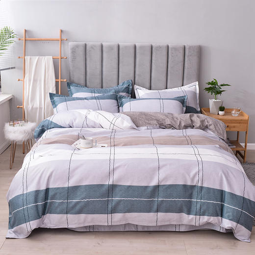 悠梦嘉居韵味江南四件套床上用品印花套件双人200*230四件套1.5/1.8床通用时尚爆款磨毛活性印染 商品图0