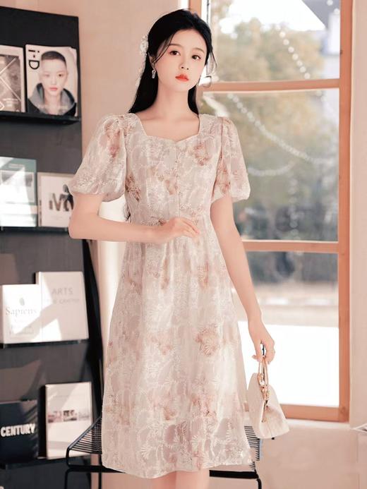 冰点价！仅限11.11！退货勿拍（不支持退）NO退 整件重工绣花｛ 连衣裙系列 ｝法式优雅绣花方领刺绣连衣裙2267-喜出 商品图3