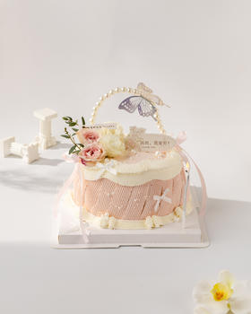 粉色花篮 母亲节蛋糕