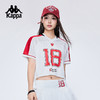 Kappa卡帕背靠背2025新款夏季运动短袖女士美式t恤V领透气上衣女KPDJBTD10 商品缩略图2