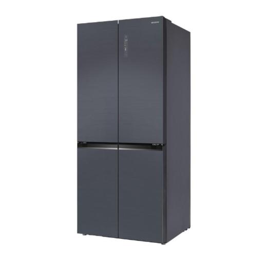 美菱 冰箱 BCD-458WP9B 458升 十字四门 嵌入式 风冷 变频 一级能效收 全空间净化 玻璃面板 月影灰颜色 商品图2