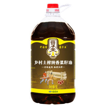 菜子王 乡村土榨 纯正压榨菜籽油5L 四川风味 非转基因 食用油 /粮油调味 /食用油 /菜籽油 商品图3