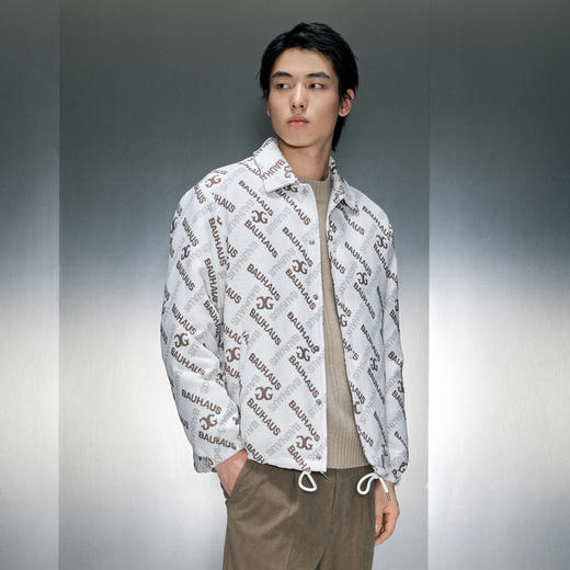 GXG男装    满身提花翻领短款羽绒服    冬季热卖羽绒服GEX1D2526154 商品图2