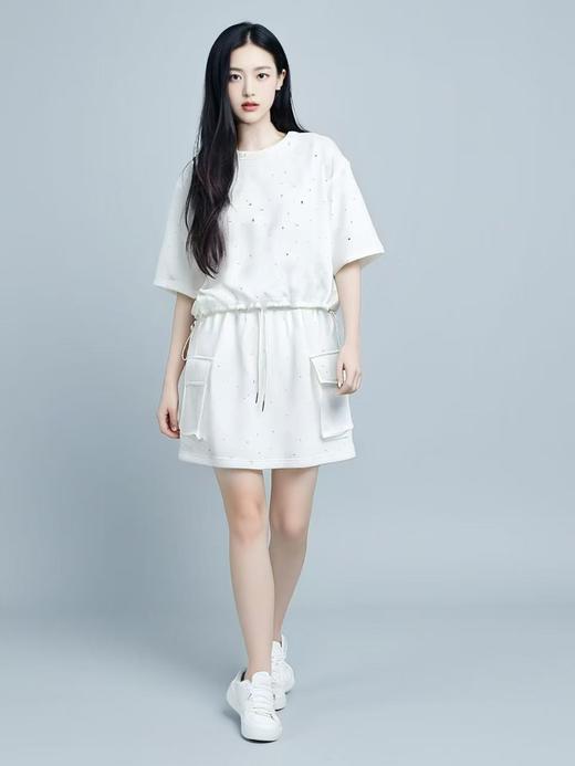 【限八一促】~｛ 套装 ｝A059带钻工装短裙套装-喜出 商品图1