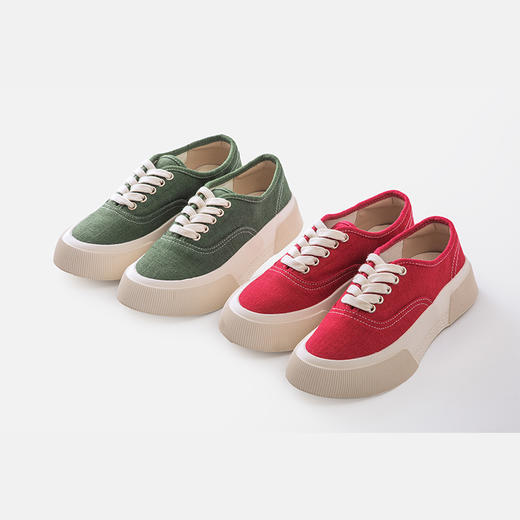 厚底帆布鞋 商品图0