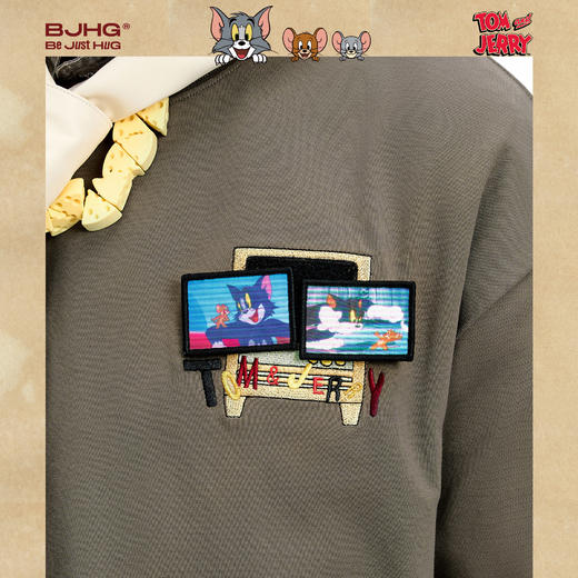 【猫和老鼠联名】 BJHG不计后果美式短袖t恤男款夏季凉感速干半袖 商品图3