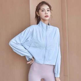 跃牌【轻匀系列】SC夏季凉感长袖防晒衣宽松骑行外套拉链跑步运动上衣WT1326