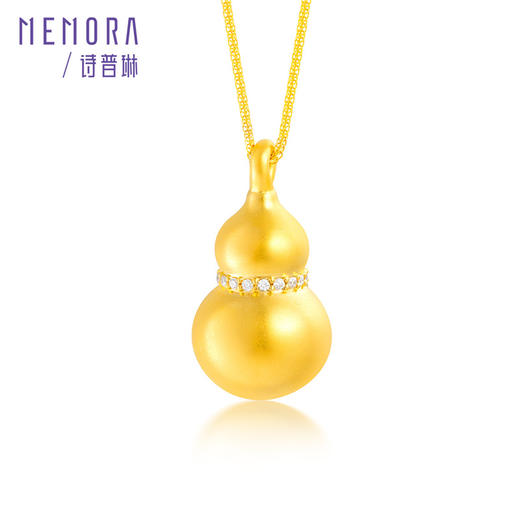 【新品首发】足金葫芦项链 黄金葫芦福禄中国风套链【按克计价黄金3】MEMORA诗普琳GN263901（线上专供） 商品图5