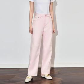 「高货wl」全新升级【铂金会员211/天猫279/差价68】(95451)洛诗琳通勤简约休闲四面弹2025莱塞尔香蕉裤松弛感牛仔裤女95451