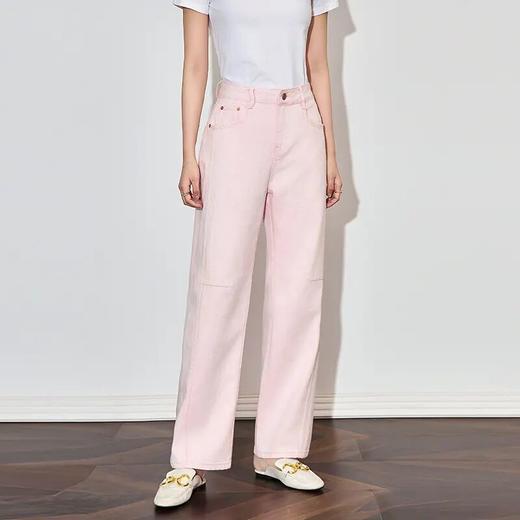 「高货wl」全新升级【铂金会员211/天猫279/差价68】(95451)洛诗琳通勤简约休闲四面弹2025莱塞尔香蕉裤松弛感牛仔裤女95451 商品图0